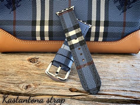 burberry leather watch strap|authentic burberry apple watch band.